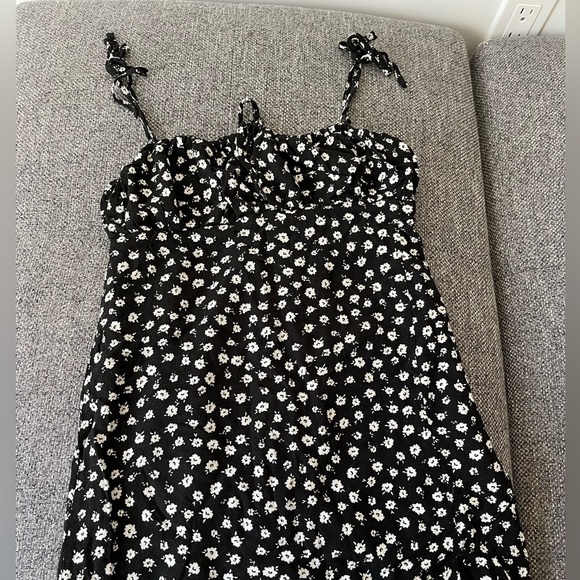 Garage black floral mini dress - Picture 2 of 8